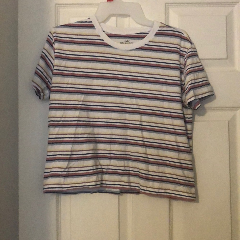 striped Hollister crop top